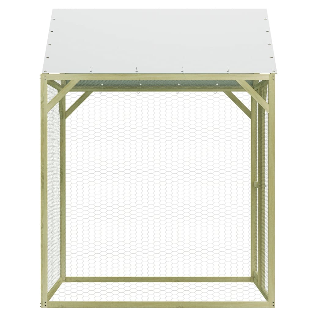 vidaXL Chicken Cage 1.5x1.5x2 m Steel