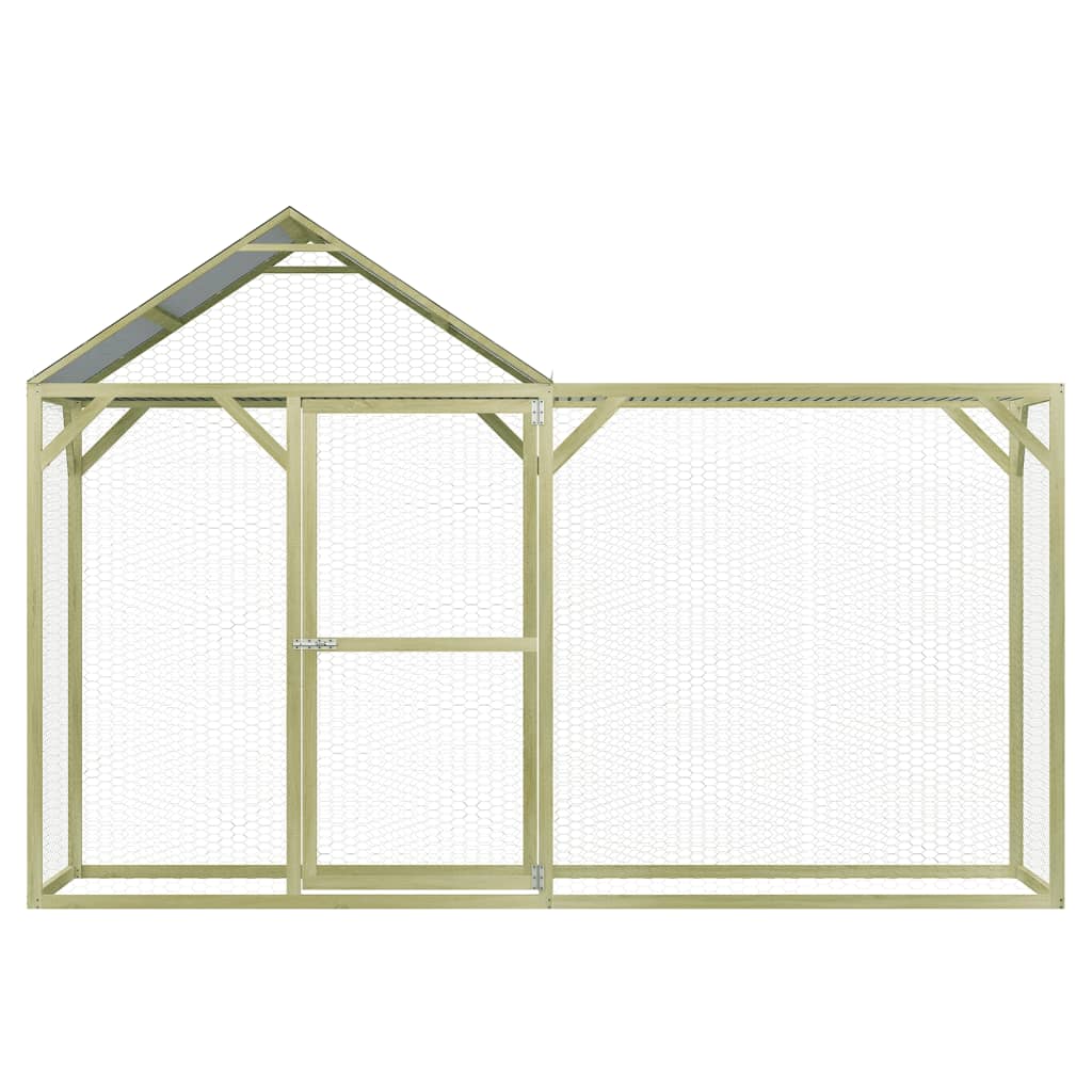 vidaXL Chicken Cage 3x1.5x2 m Steel