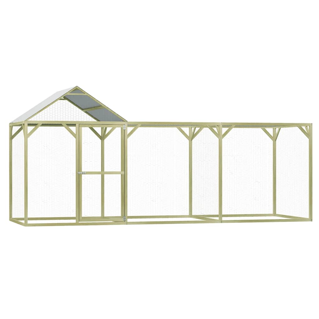 vidaXL Chicken Cage 4.5x1.5x2 m Steel