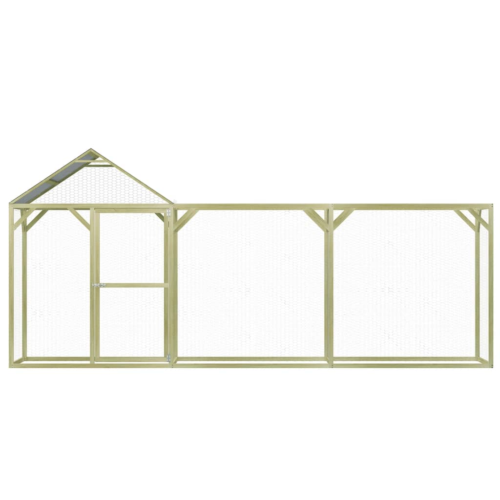 vidaXL Chicken Cage 4.5x1.5x2 m Steel