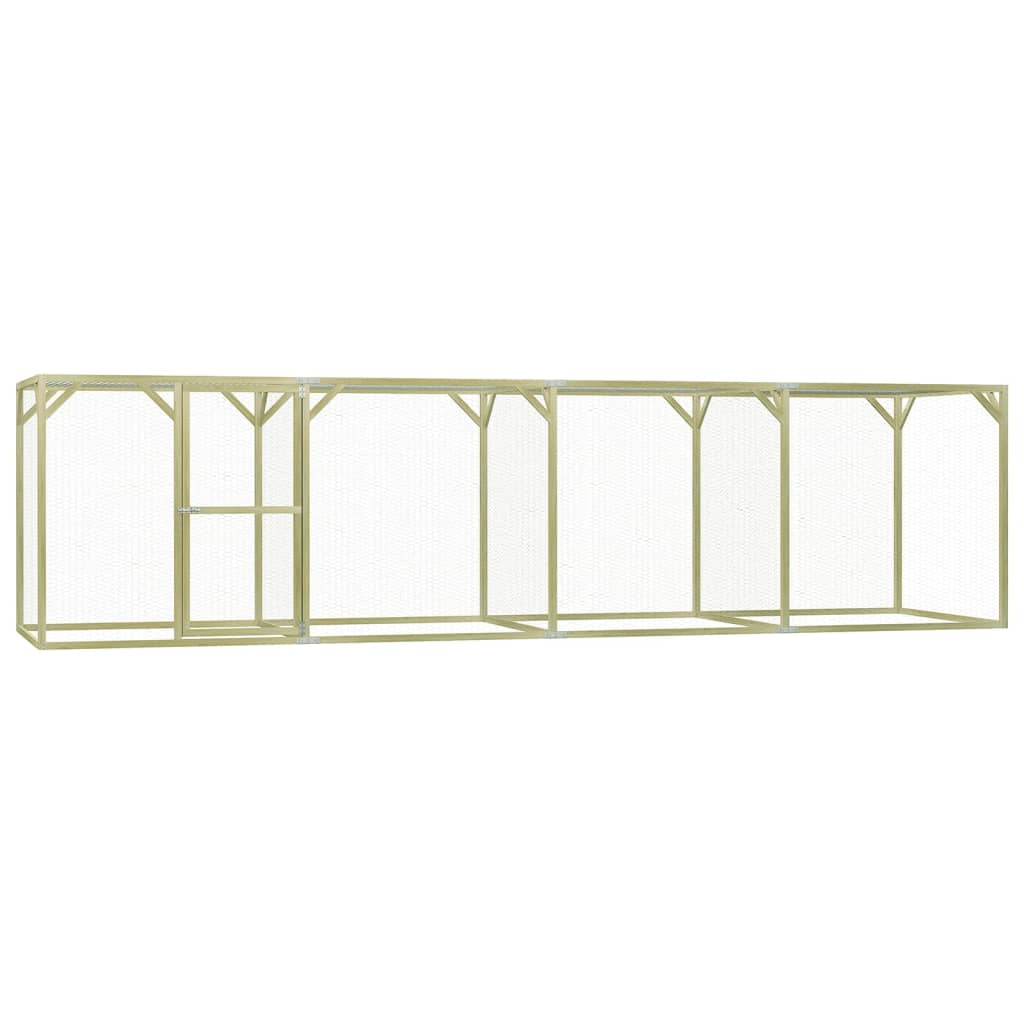 vidaXL Chicken Cage 6x1.5x1.5 m Steel