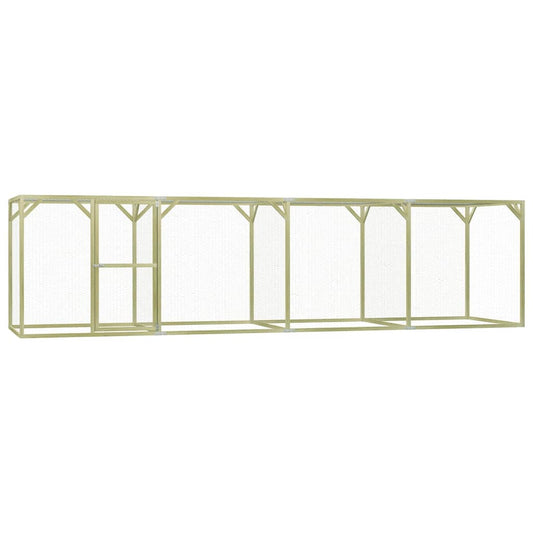 vidaXL Chicken Cage 6x1.5x1.5 m Steel