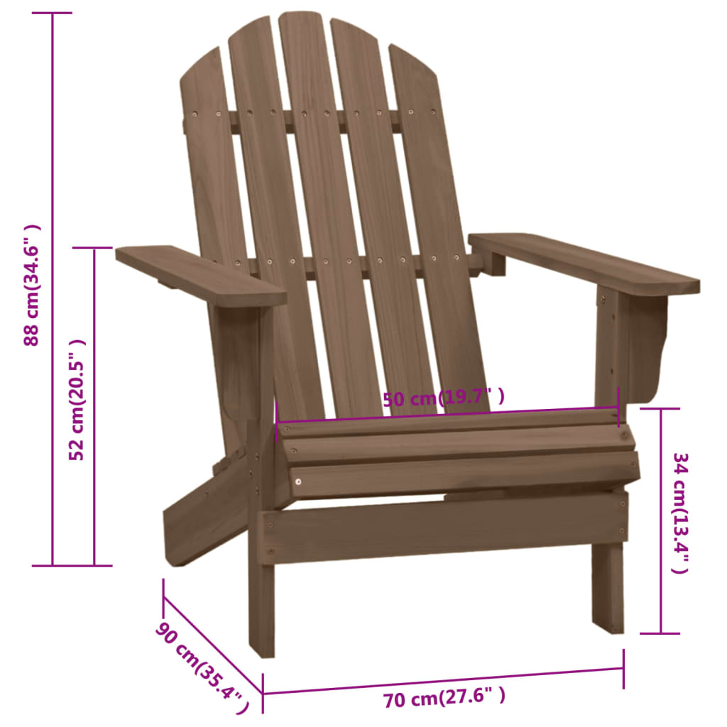 Garden Chair | Brown | Hardwood | Medium |  Durable | Vintage