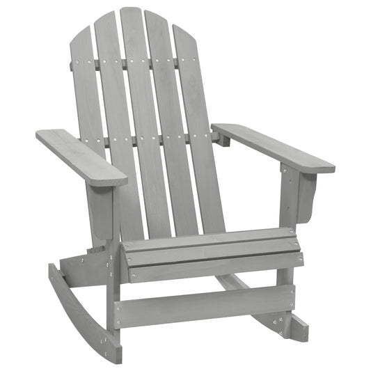 vidaXL Garden Rocking Chair Wood Grey