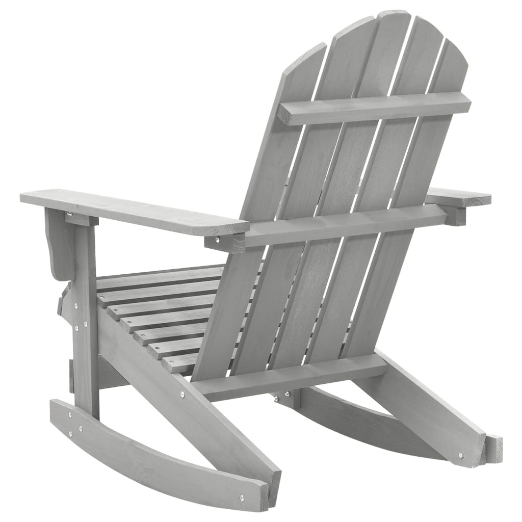 vidaXL Garden Rocking Chair Wood Grey