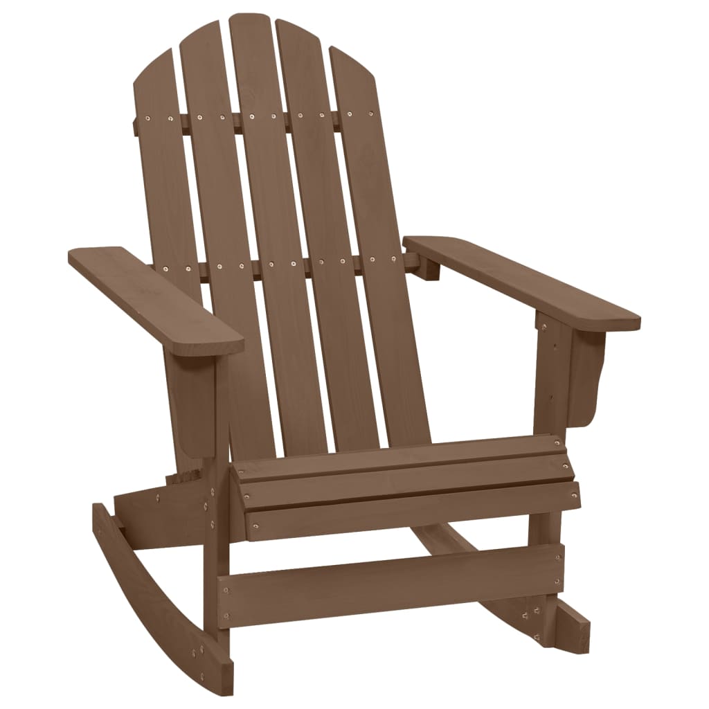 Garden Rocking Chair | Natural Brown | Hardwood, Pinewood | Medium
