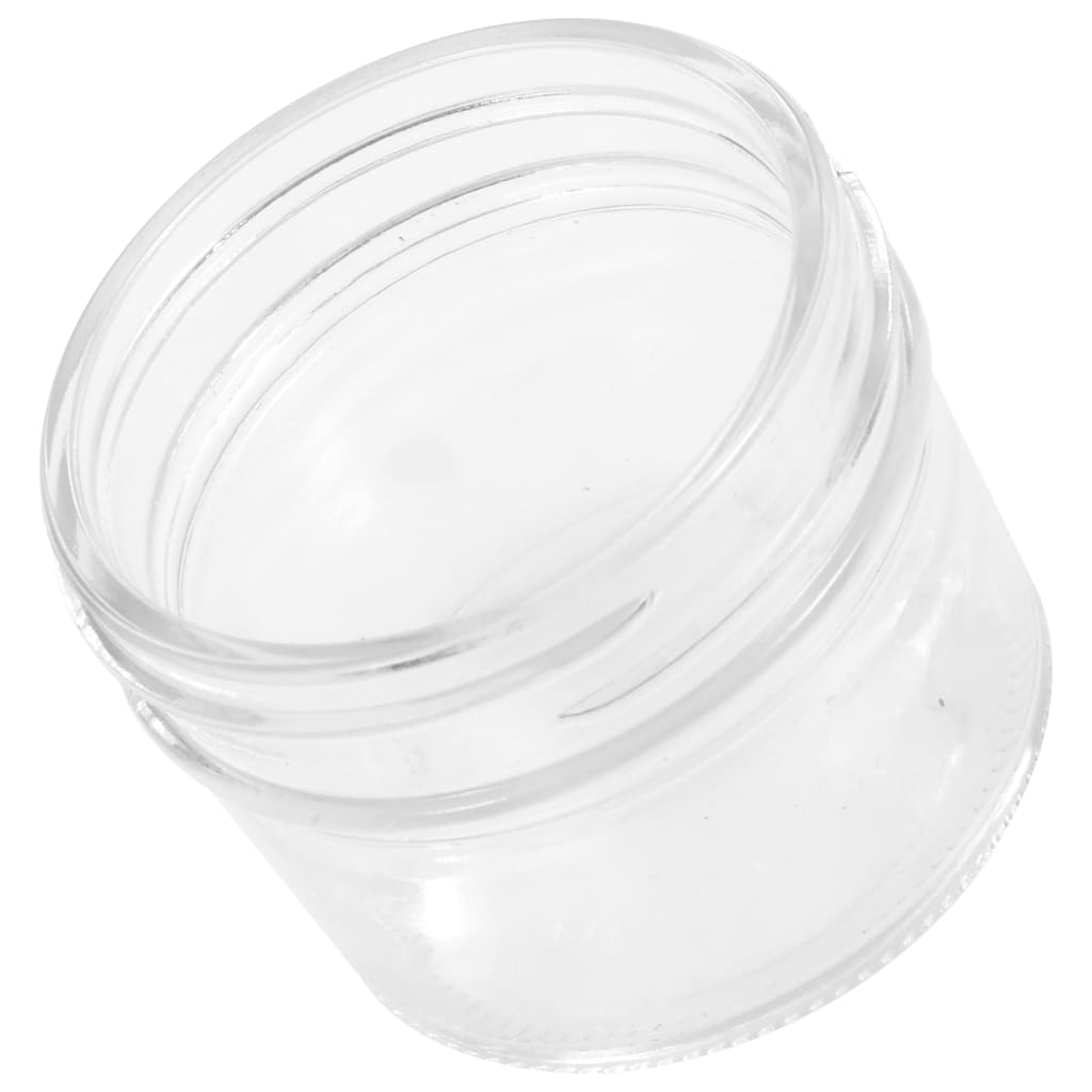 Glass Jam Jars with Silver Lids 24 pcs 110 ml