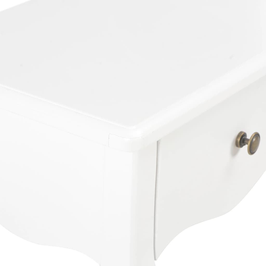 vidaXL Nightstand White 40x30x50 cm Solid Pine Wood