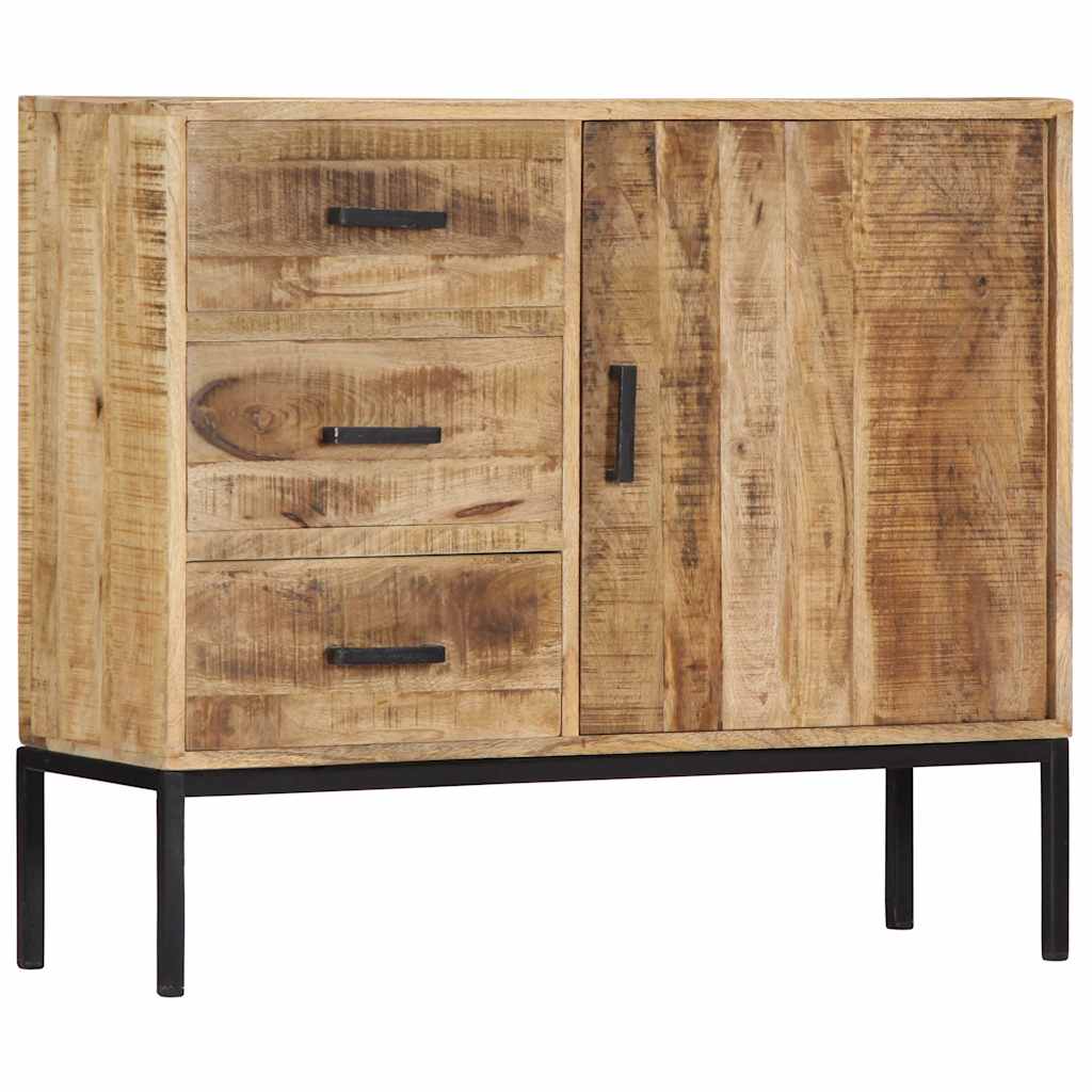 247969 vidaXL Sideboard 88x30x71 cm Solid Mango Wood