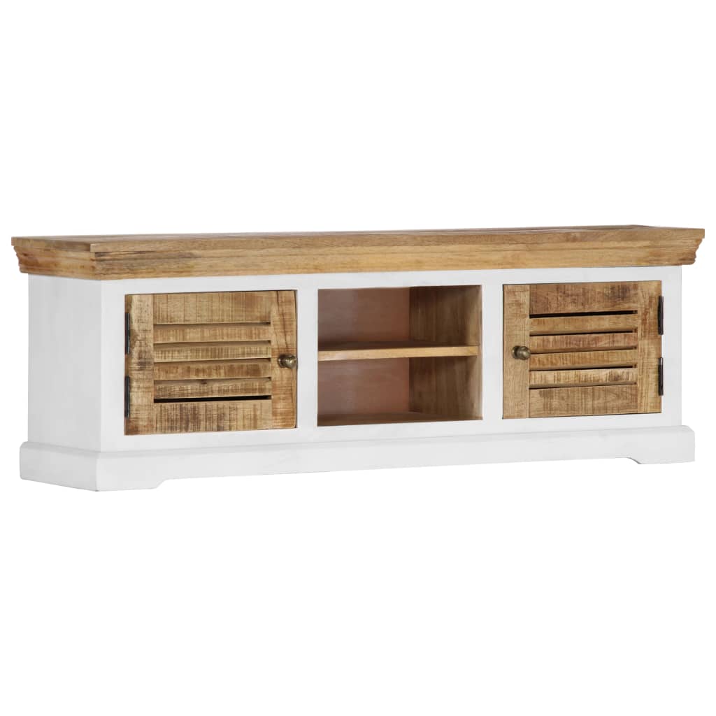 vidaXL TV Cabinet 118x30x40 cm Solid Mango Wood