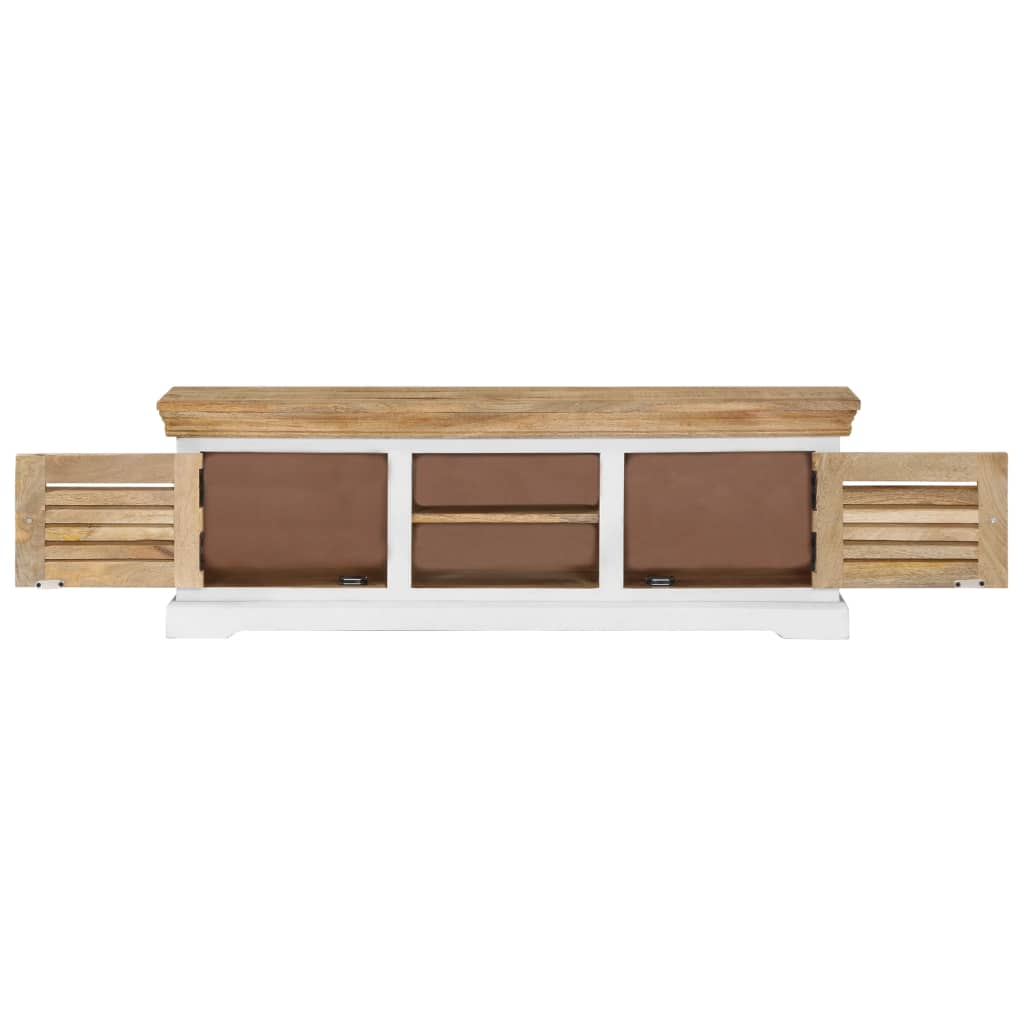 vidaXL TV Cabinet 118x30x40 cm Solid Mango Wood