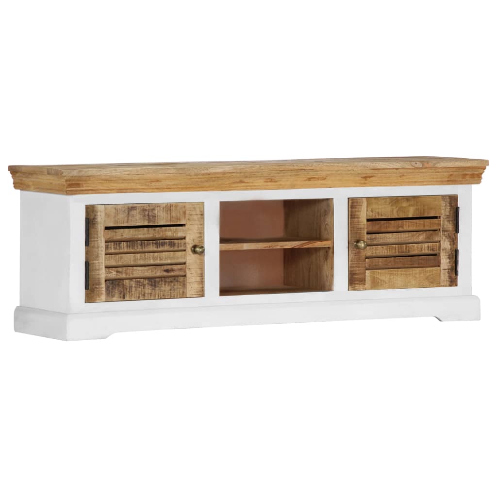 vidaXL TV Cabinet 118x30x40 cm Solid Mango Wood