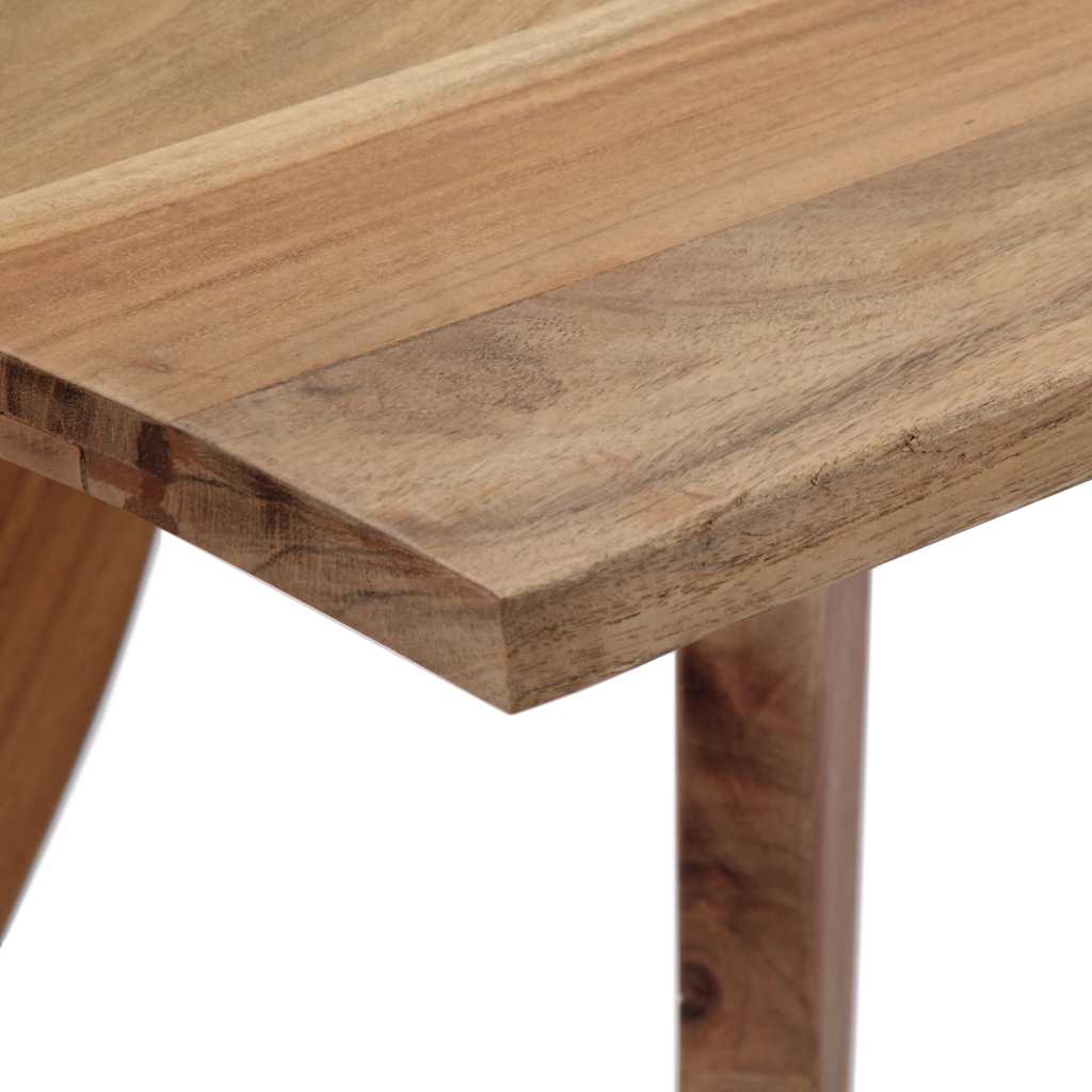 247978 vidaXL Dining Table 120x58x76 cm Solid Acacia Wood
