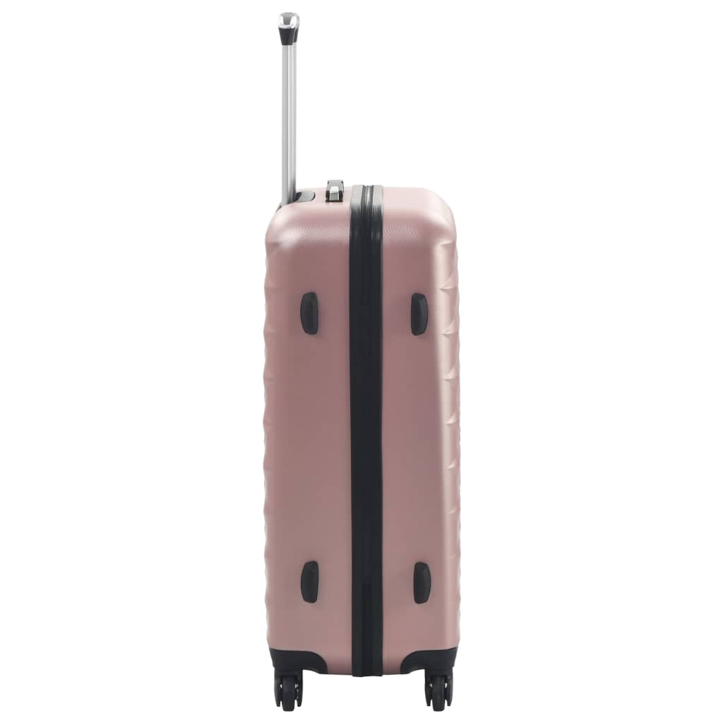 vidaXL Hardcase Trolley Set 3 pcs Rose Gold ABS