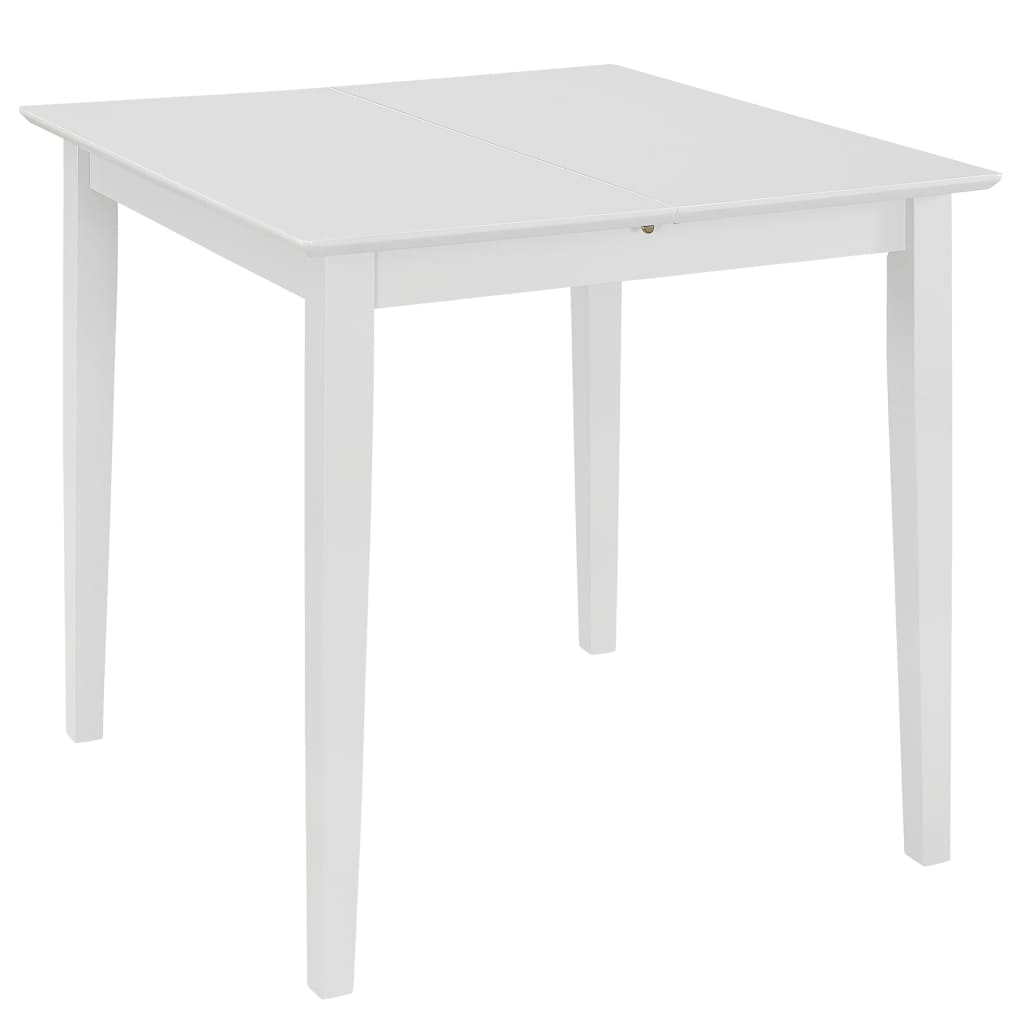 247626 vidaXL Extendable Dining Table White (80-120)x80x74 cm MDF