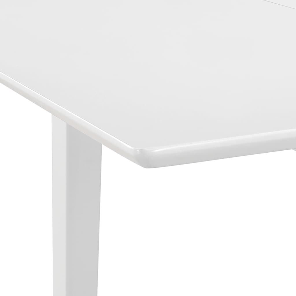 247626 vidaXL Extendable Dining Table White (80-120)x80x74 cm MDF