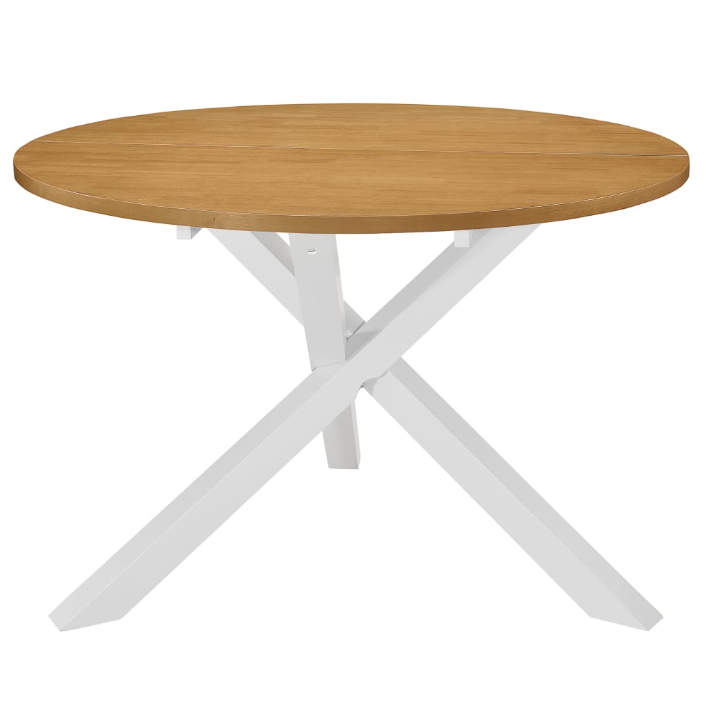 vidaXL Dining Table White 120x75 cm MDF