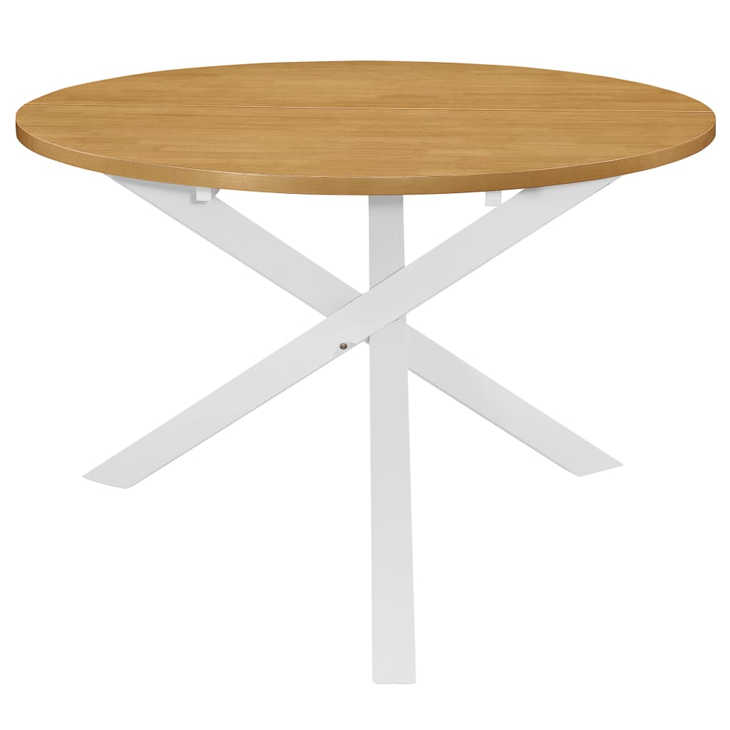 vidaXL Dining Table White 120x75 cm MDF