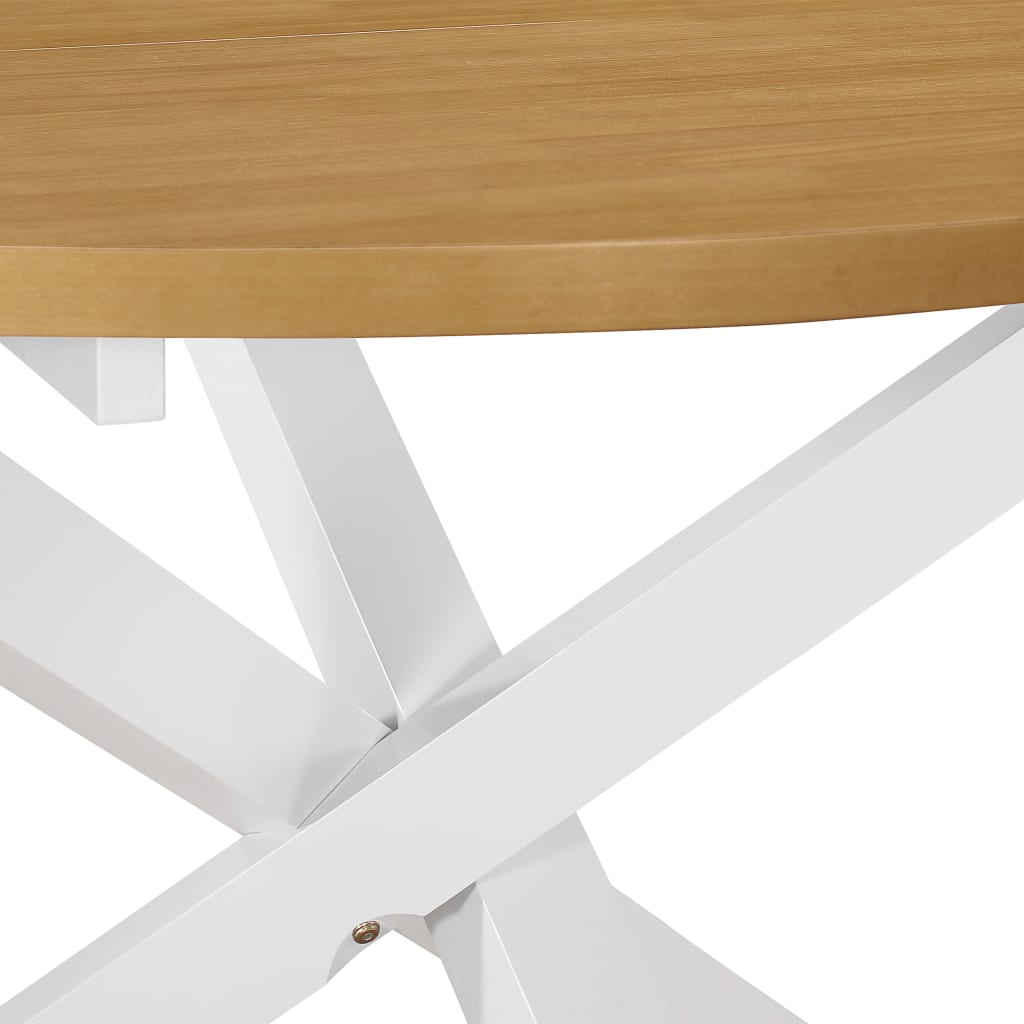 vidaXL Dining Table White 120x75 cm MDF