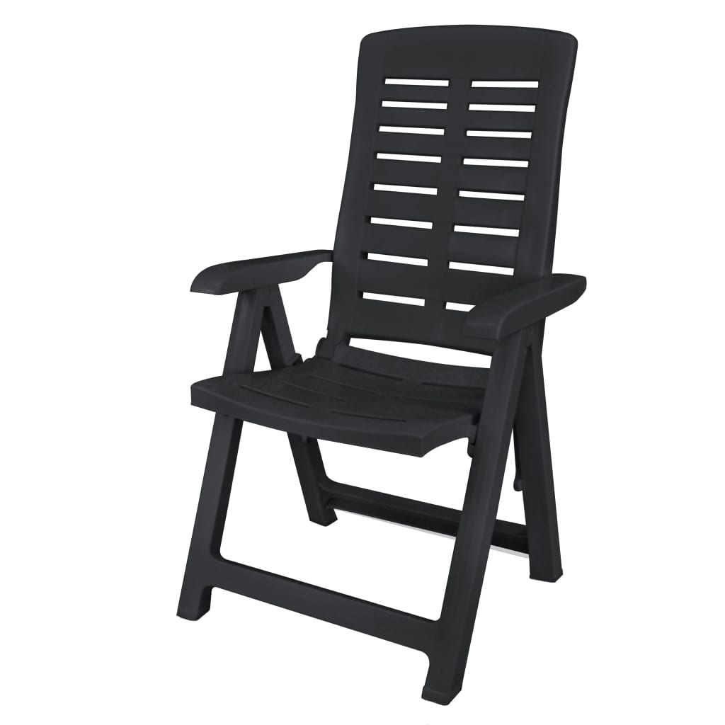 Outdoor Dining Set | Anthracite | Plastic | Foldable | Outdoor Dining Set