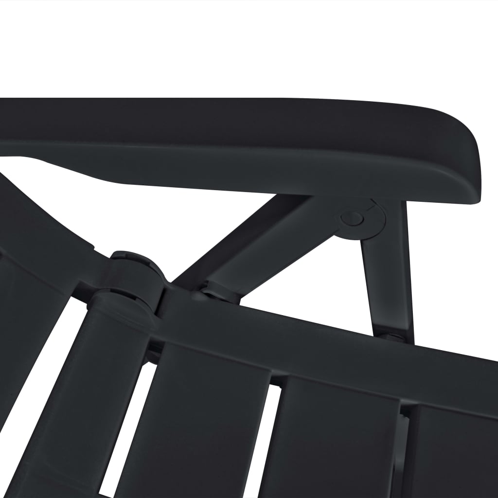 Outdoor Dining Set | Anthracite | Plastic | Foldable | Outdoor Dining Set