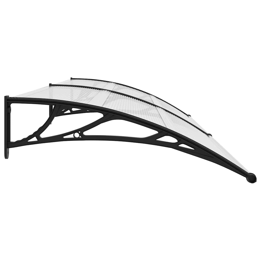 Door Canopy | Black and Transparent