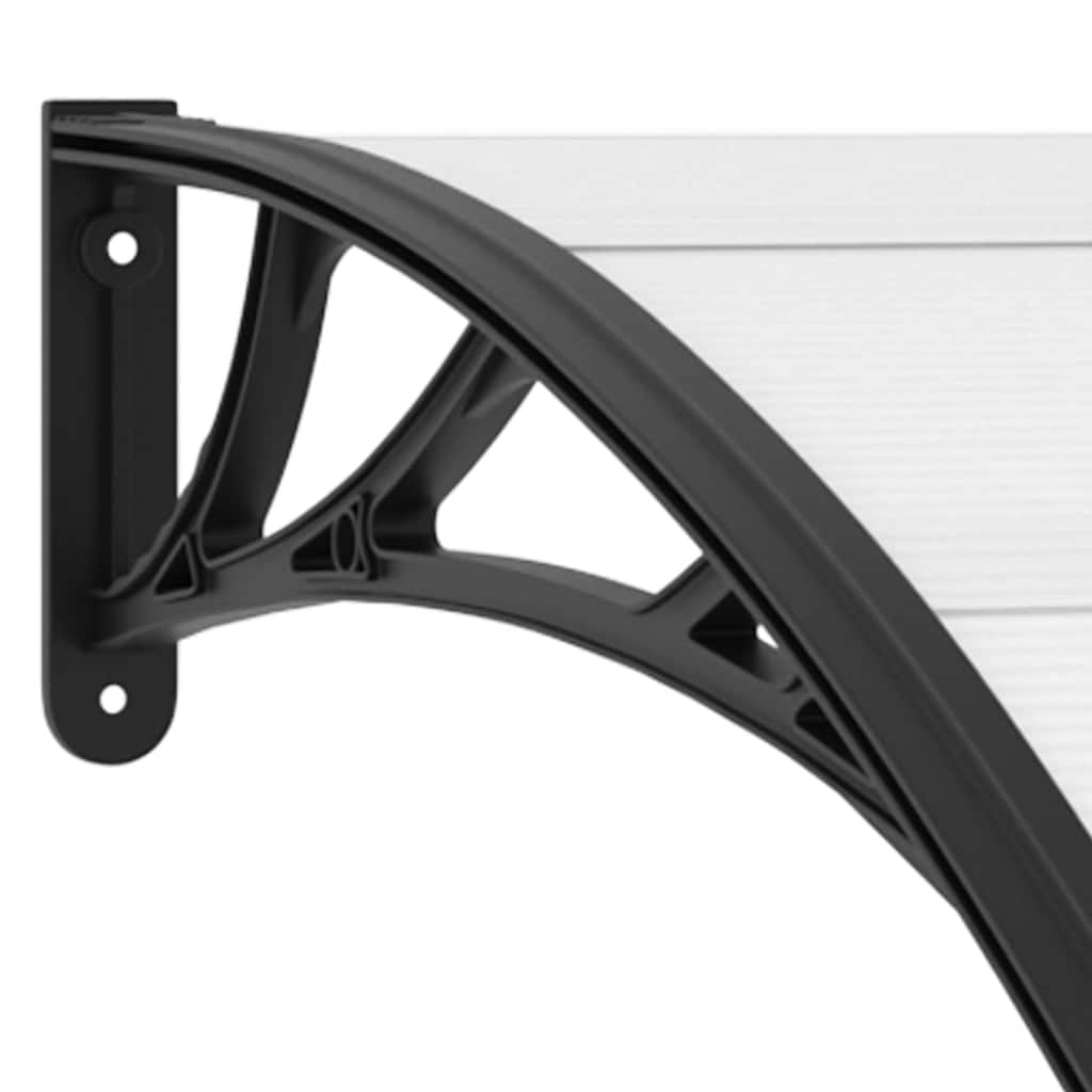 Door Canopy | Black and Transparent