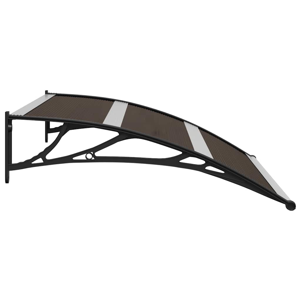 vidaXL Door Canopy Black 120x75 cm PC