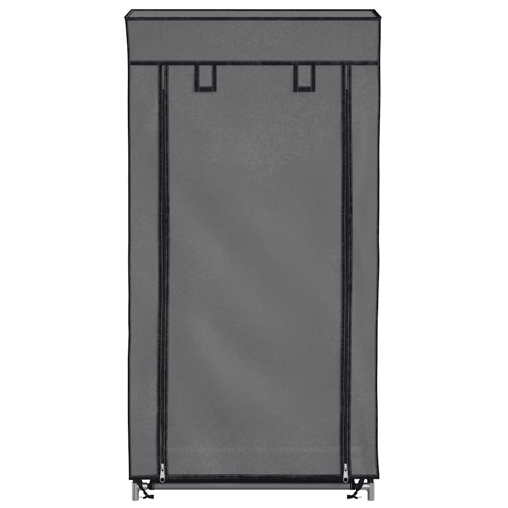 Shoe Cabinet with Cover Grey 58x28x106 cm Fabric