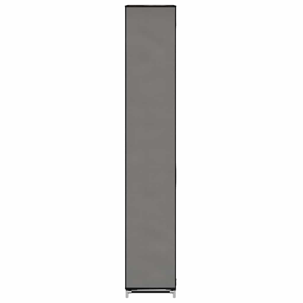 Shoe Cabinet with Cover Grey 57x29x162 cm Fabric