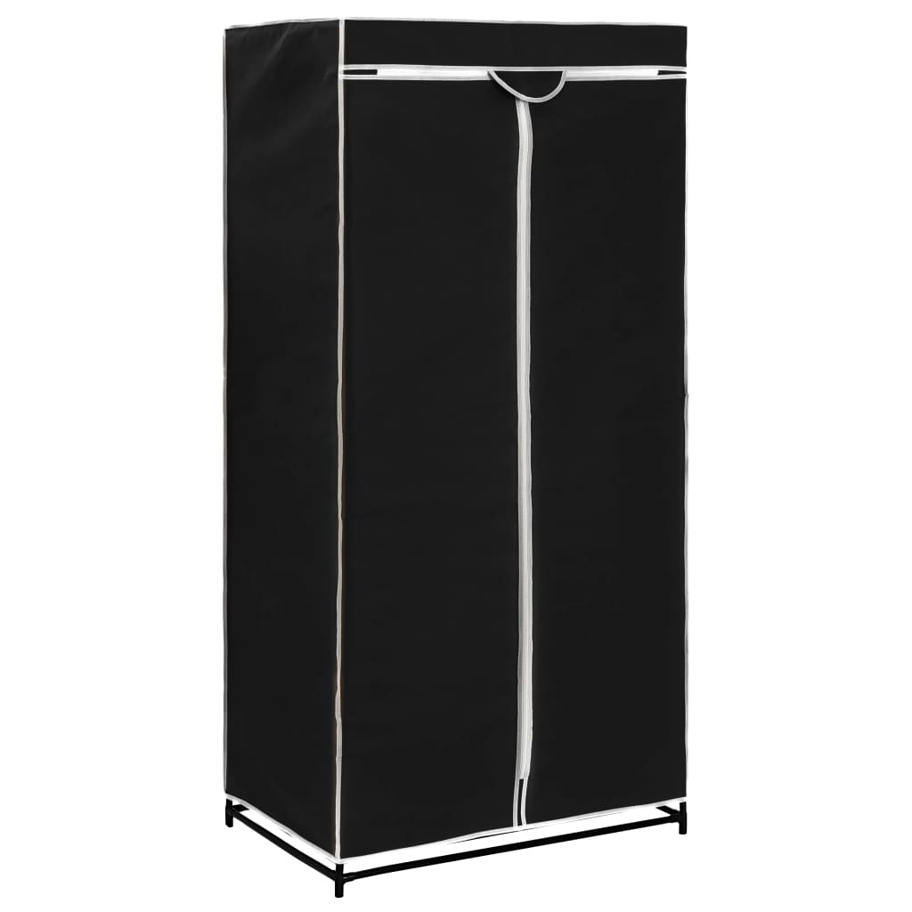 vidaXL Wardrobe Black 75x50x160 cm