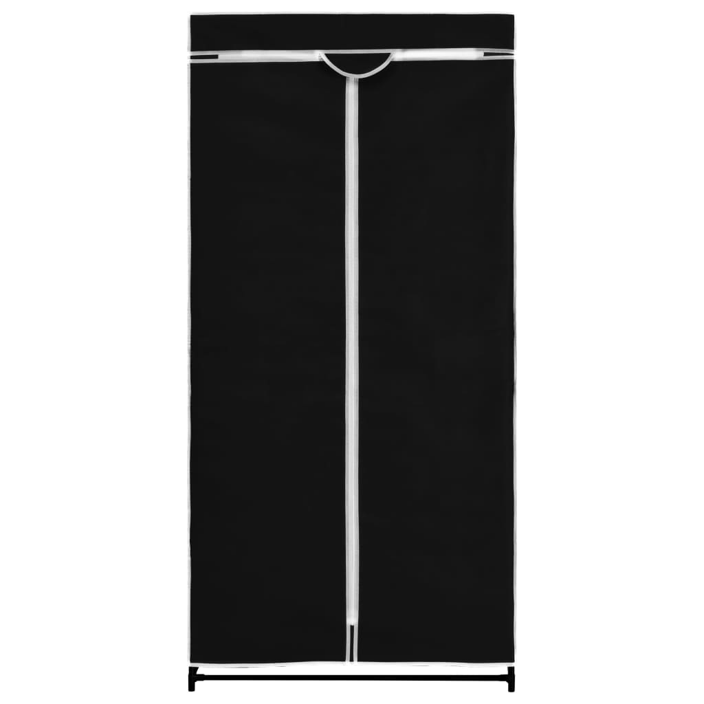 vidaXL Wardrobe Black 75x50x160 cm