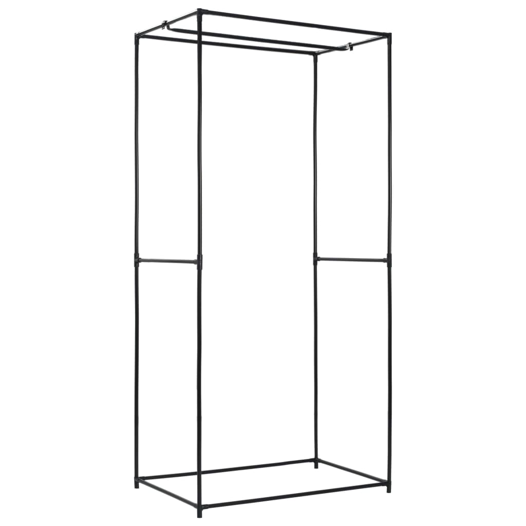 vidaXL Wardrobe Black 75x50x160 cm