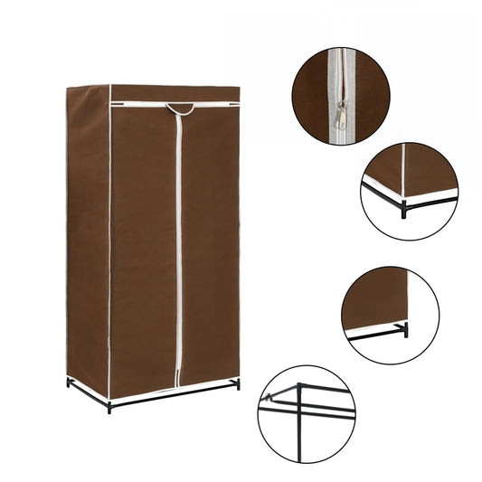 vidaXL Wardrobe Brown 75x50x160 cm