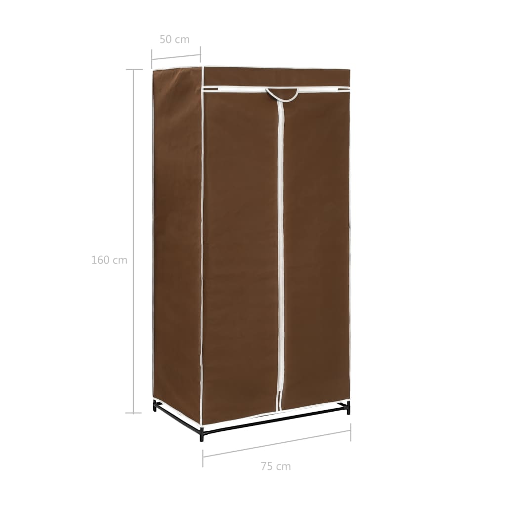 vidaXL Wardrobe Brown 75x50x160 cm