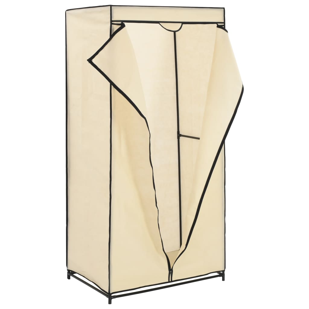 vidaXL Wardrobe Cream 75x50x160 cm