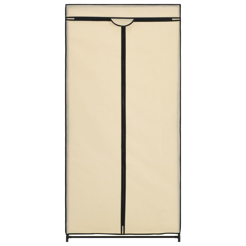 vidaXL Wardrobe Cream 75x50x160 cm