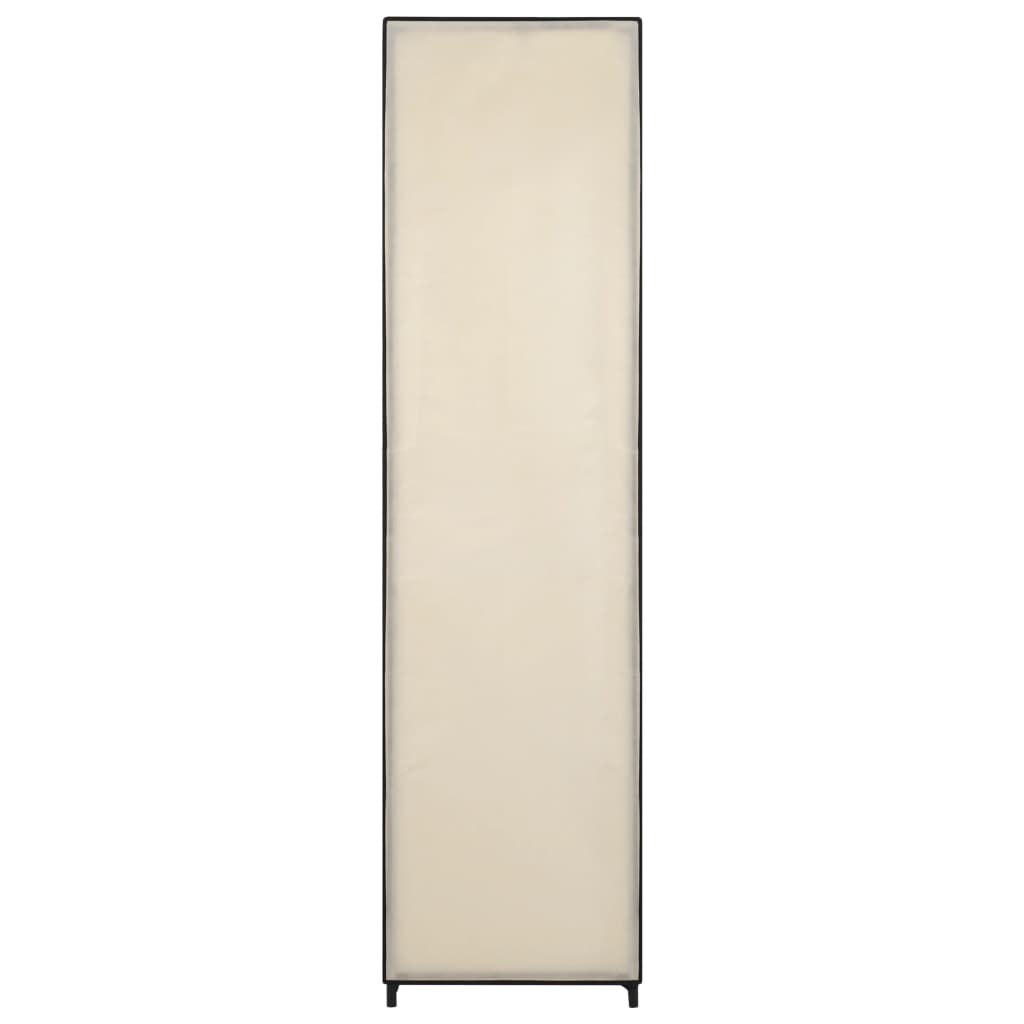 vidaXL Wardrobe with 4 Compartments Cream 175x45x170 cm