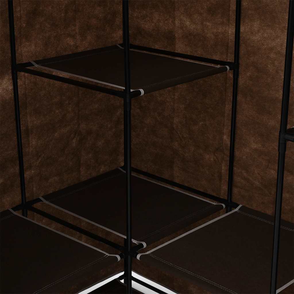 Corner Wardrobe Brown 130x87x169 cm