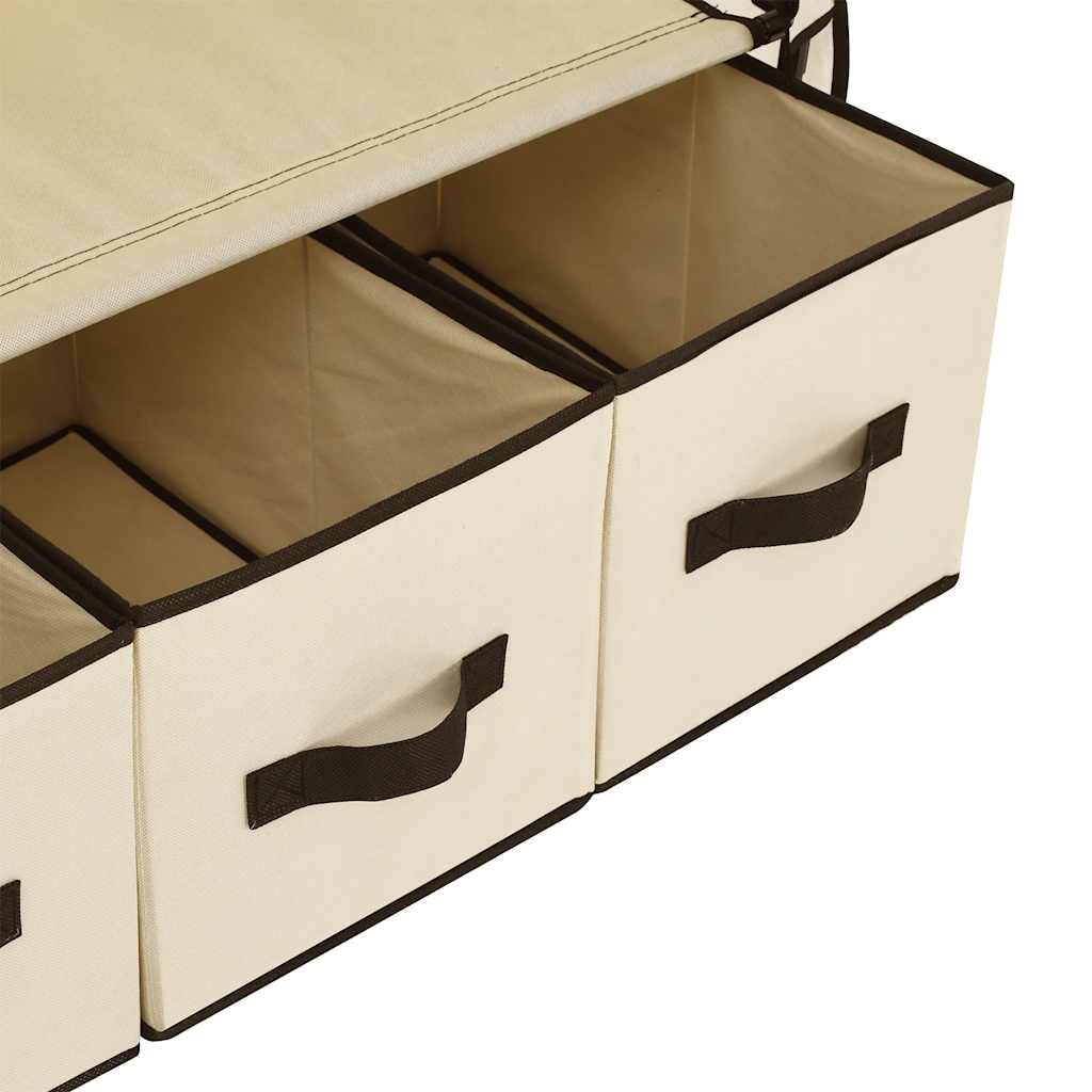 Wardrobe Cream 87x49x159 cm Fabric
