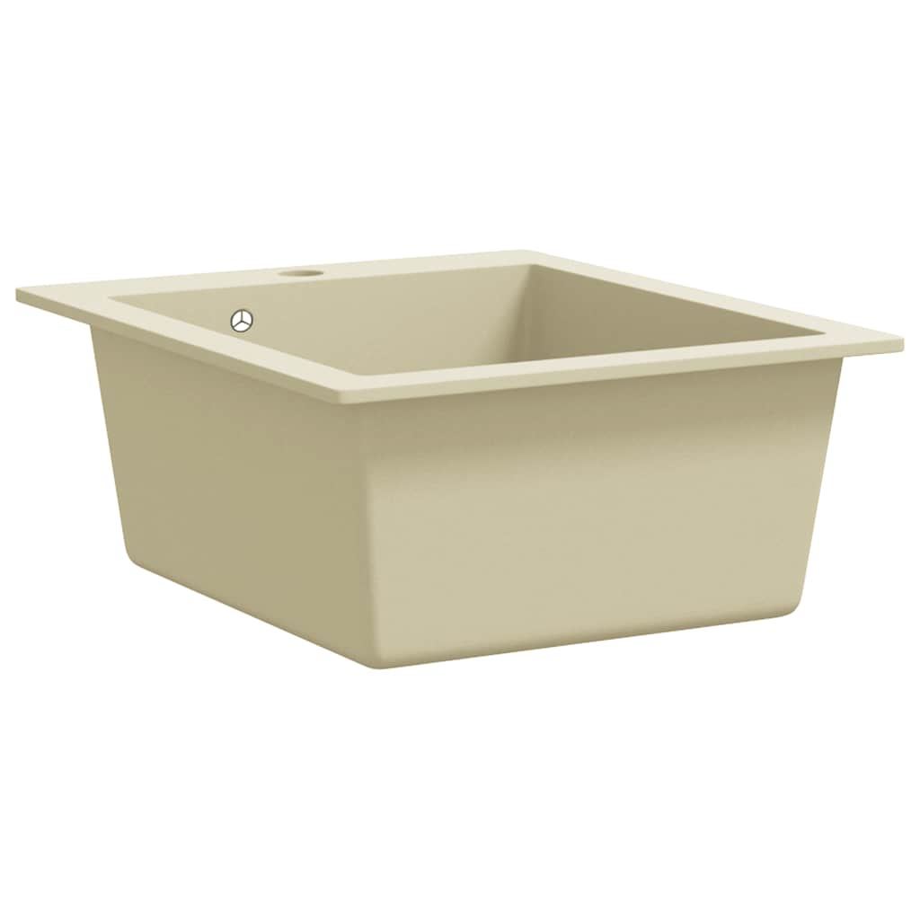 Granite Kitchen Sink Single Basin Beige