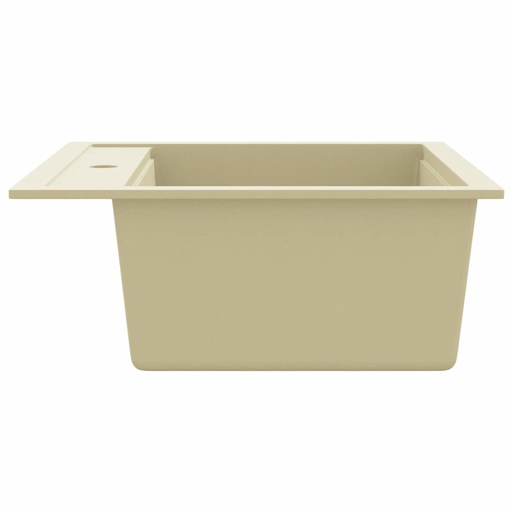 Granite Kitchen Sink Single Basin Beige