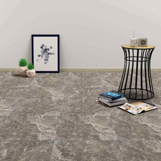 Flooring Planks 55 pcs Black 5.11 m² PVC