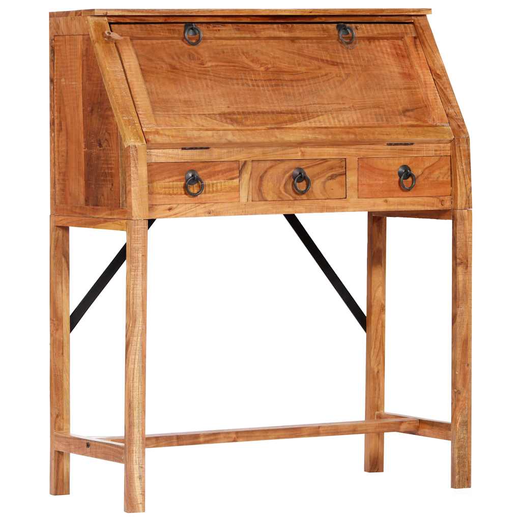248098 vidaXL Writing Desk 90x40x107cm Solid Acacia Wood