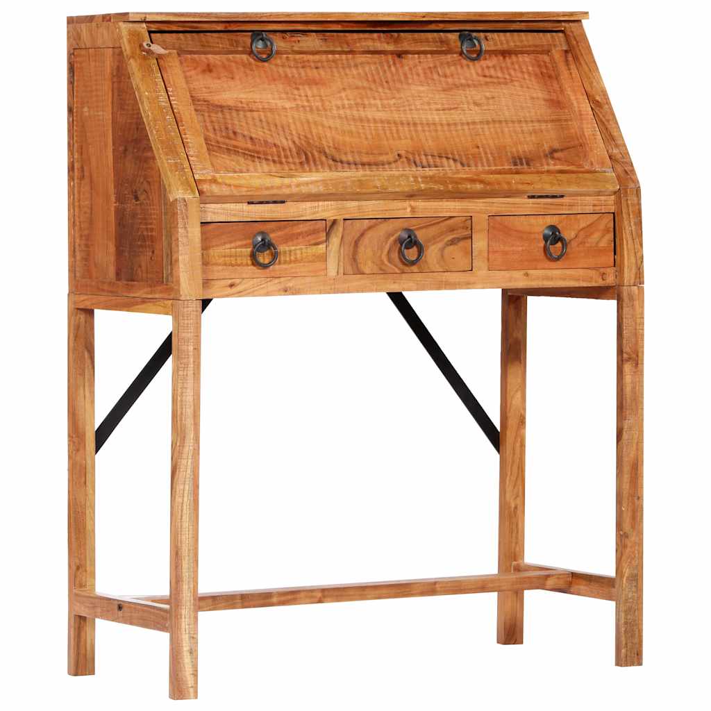 248098 vidaXL Writing Desk 90x40x107cm Solid Acacia Wood