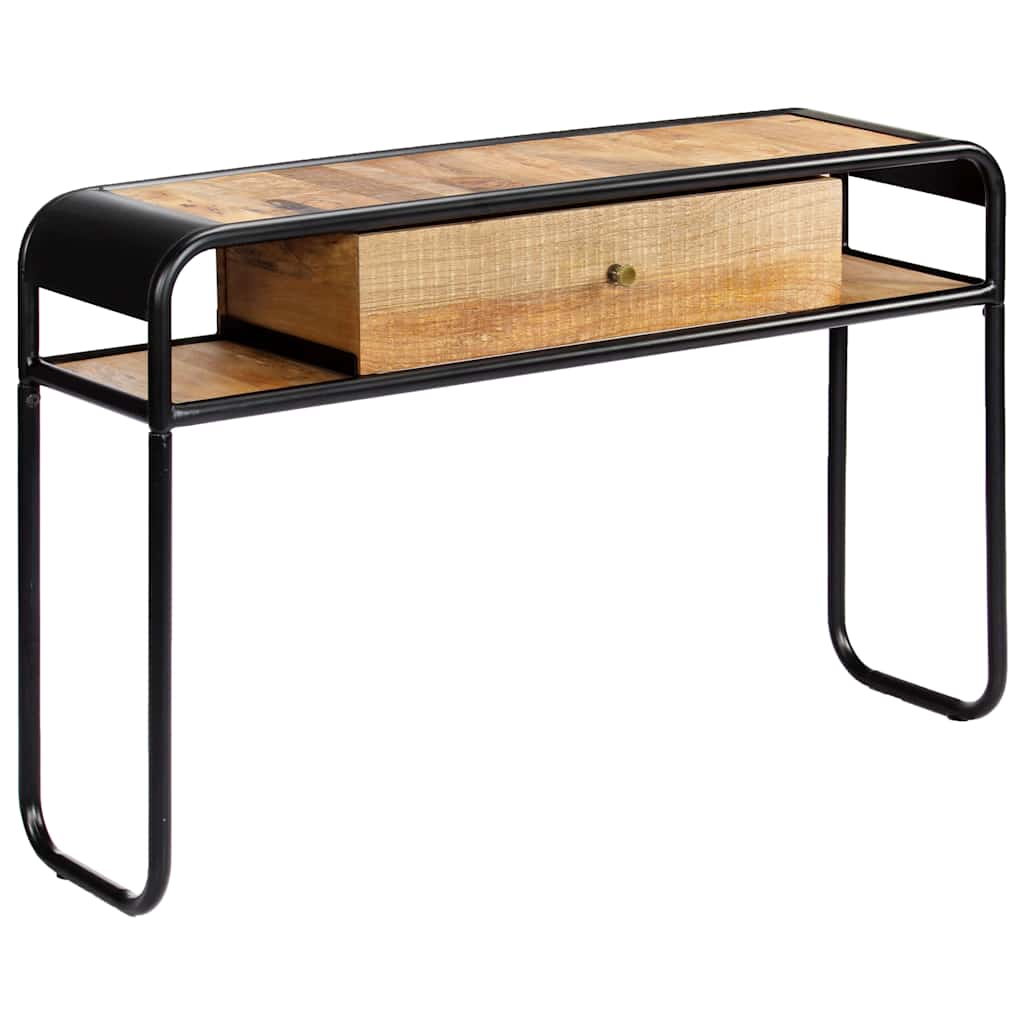 248102 vidaXL Console Table 118x30x75 cm Solid Mango Wood