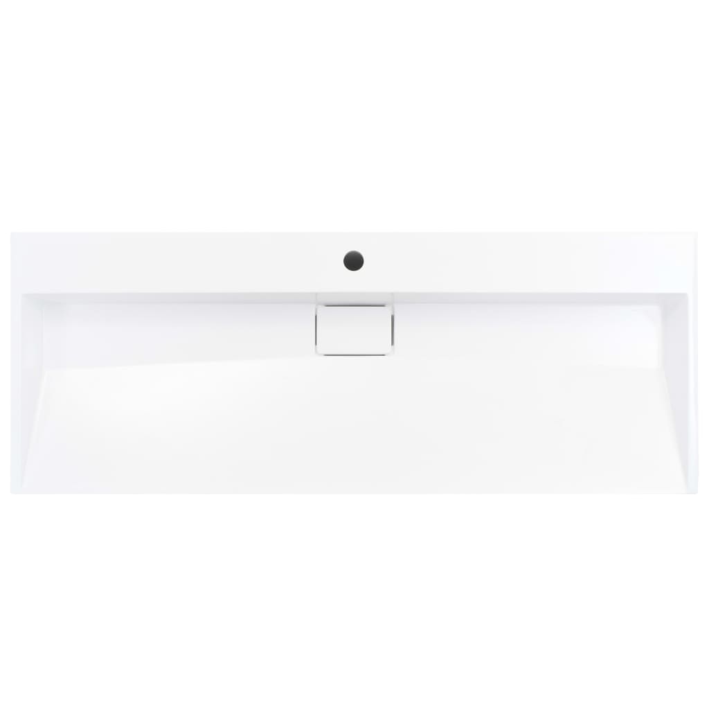 vidaXL Wash Basin 120x46x11 cm Mineral Cast/Marble Cast White