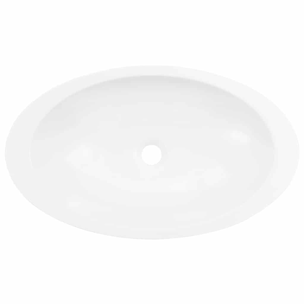 Wash Basin 59.3x35.1x10.7 cm Mineral Cast/Marble Cast White