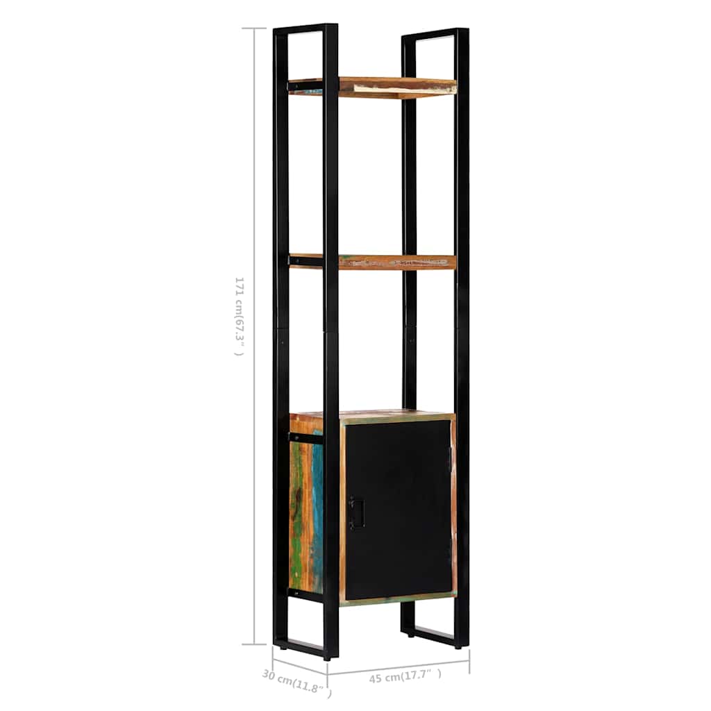 247907 vidaXL Bookshelf 45x30x171 cm Solid Reclaimed Wood