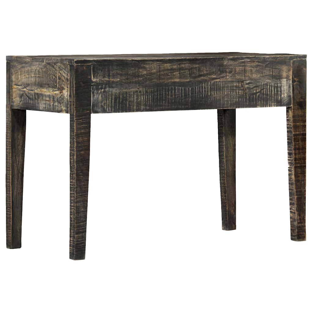 247913 vidaXL Desk Black 110x50x75 cm Solid Mango Wood